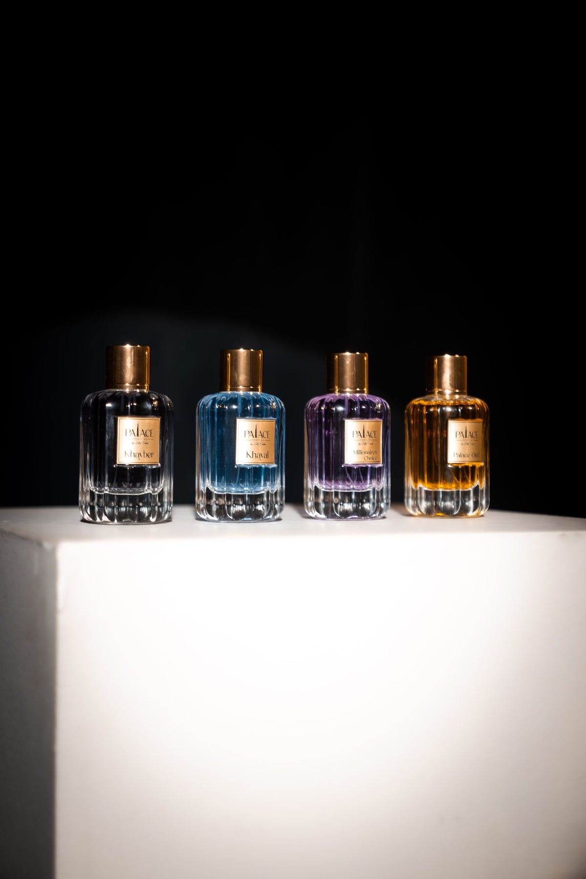 The four Palace Perfumes fragrances