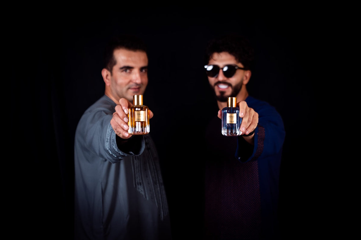 The two founders of The Palace Perfumes
