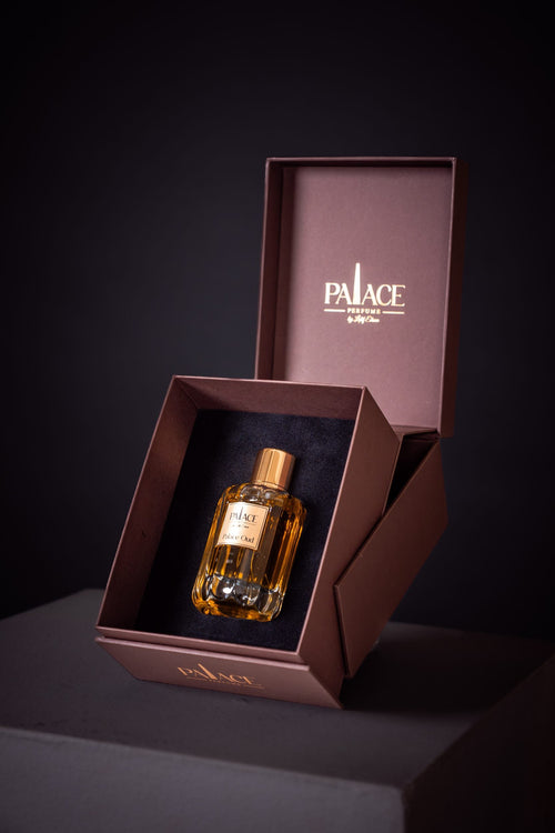 Palace Oud in its maroon coffret